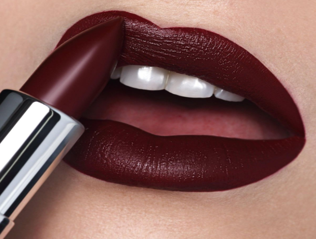 midnight merlot matte deep red dark red lipstick