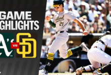 oakland athletics vs padres match player stats​