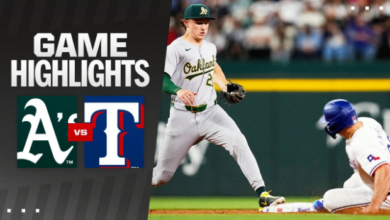 Texas Rangers vs Oakland Athletics Match Player Stats